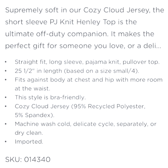 Lilly Pulitzer PJ Henley Top - Picture 6 of 11